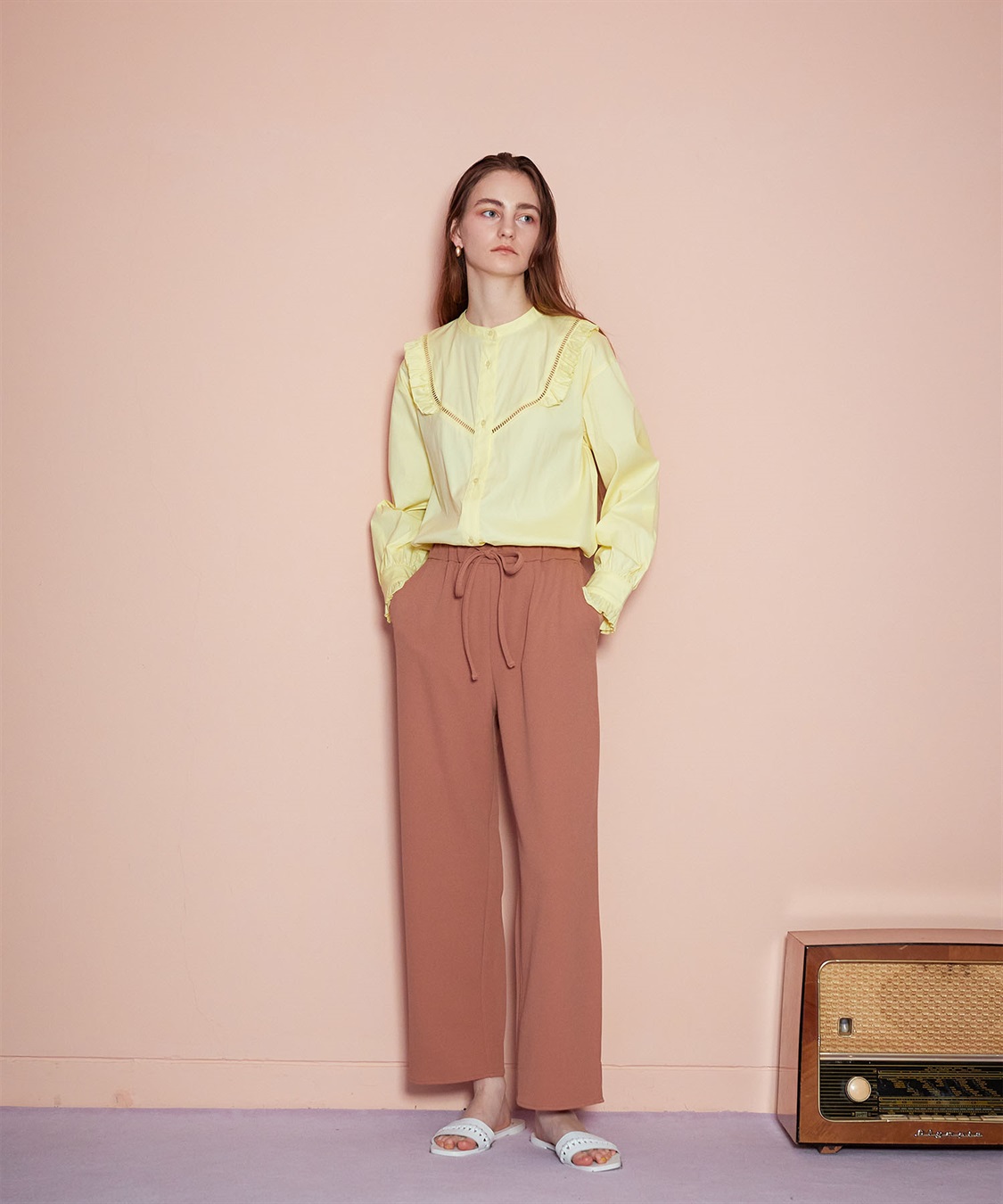 LE SOUK HOLIDAY ジョーゼットワイドパンツ_sub_5