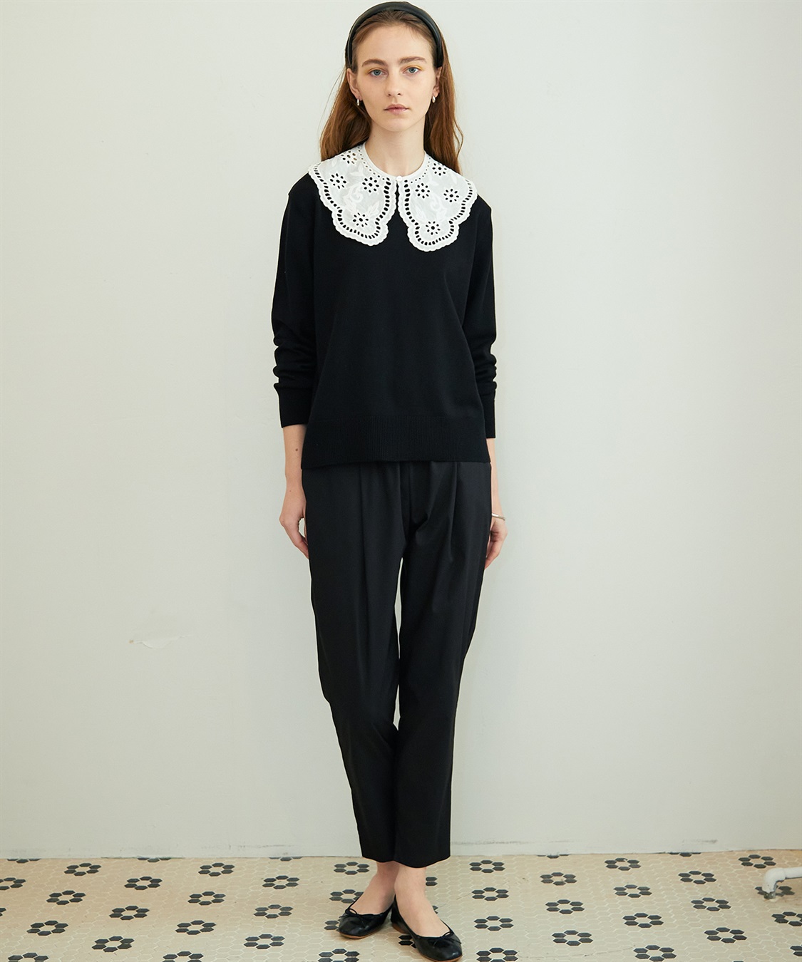 LE SOUK HOLIDAY タックテーパードパンツ_sub_2