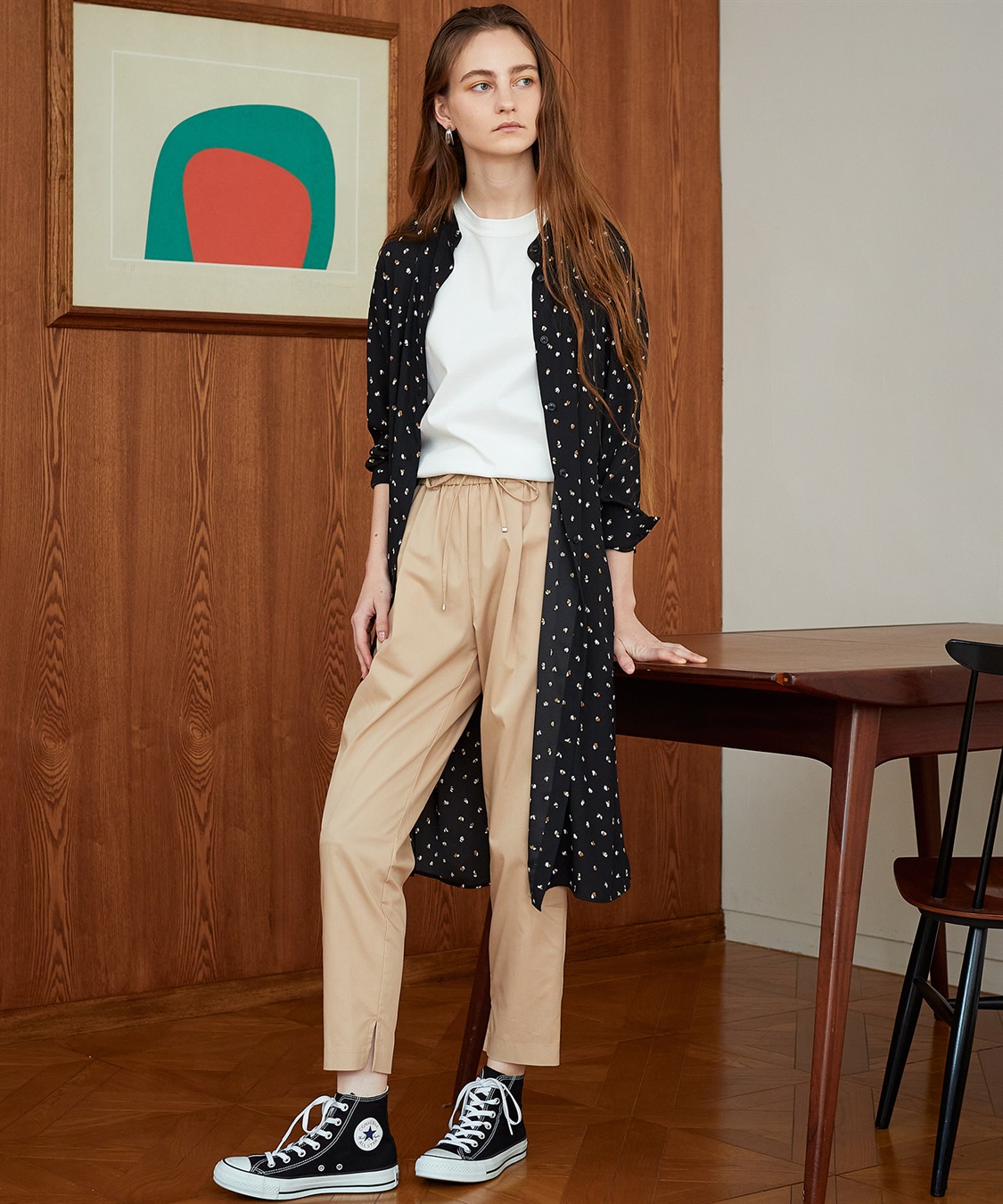 LE SOUK HOLIDAY タックテーパードパンツ_sub_3