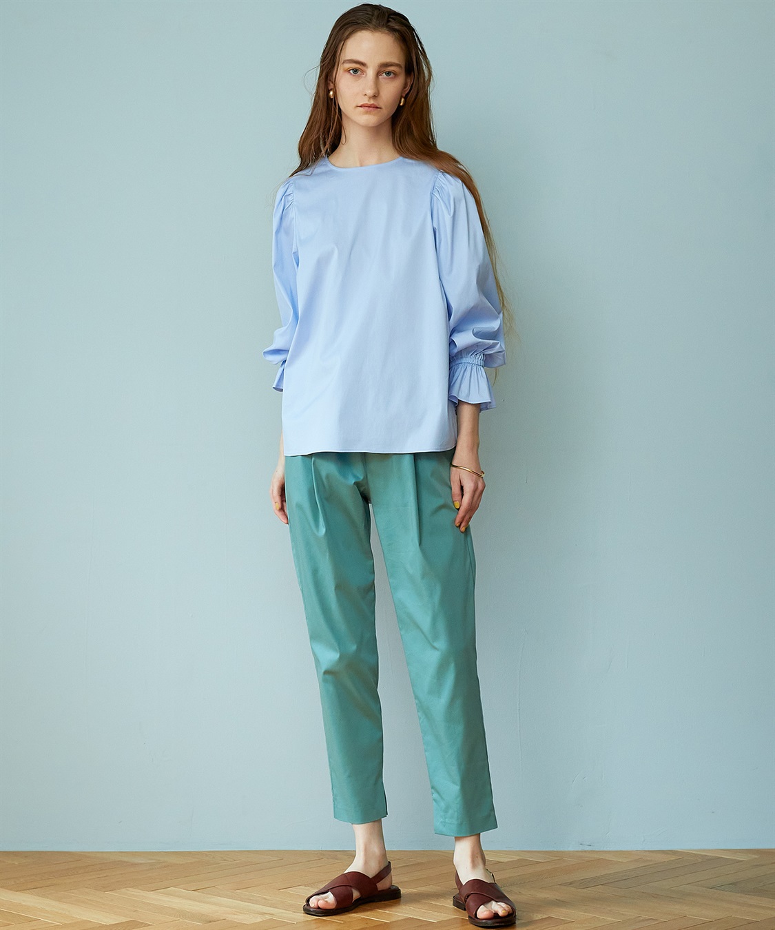 LE SOUK HOLIDAY タックテーパードパンツ_sub_4