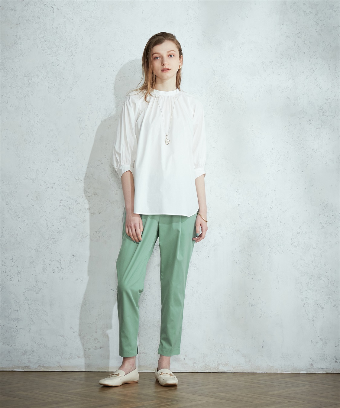 LE SOUK HOLIDAY タックテーパードパンツ_sub_5