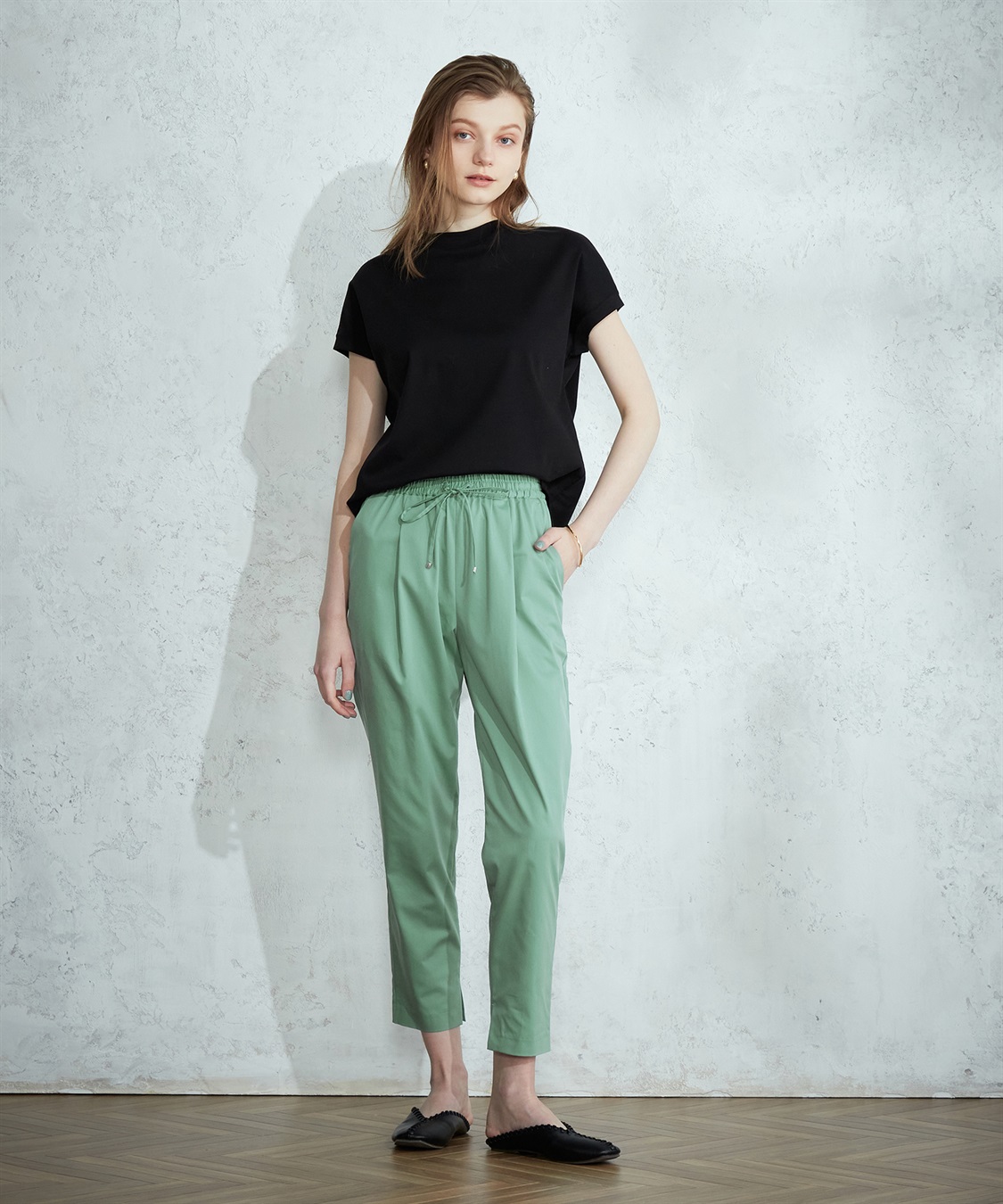LE SOUK HOLIDAY タックテーパードパンツ_sub_11