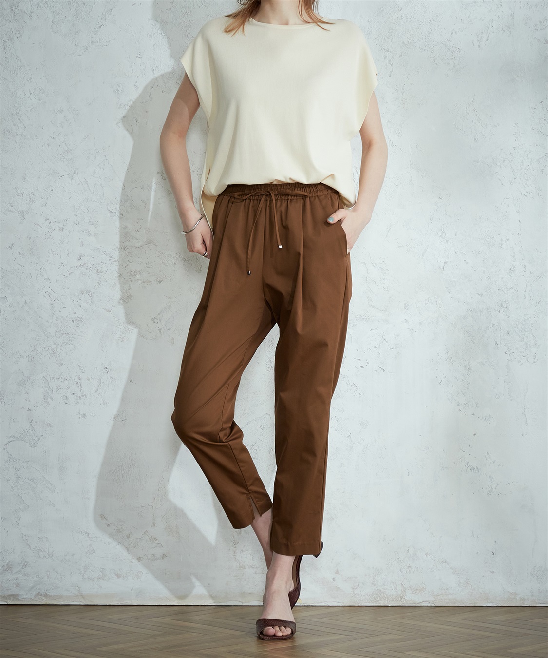 LE SOUK HOLIDAY タックテーパードパンツ_sub_16