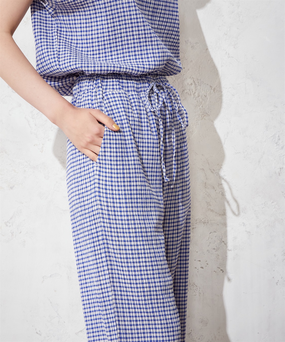 ギンガムチェックパンツ LE SOUK HOLIDAY｜クロスプラス公式通販