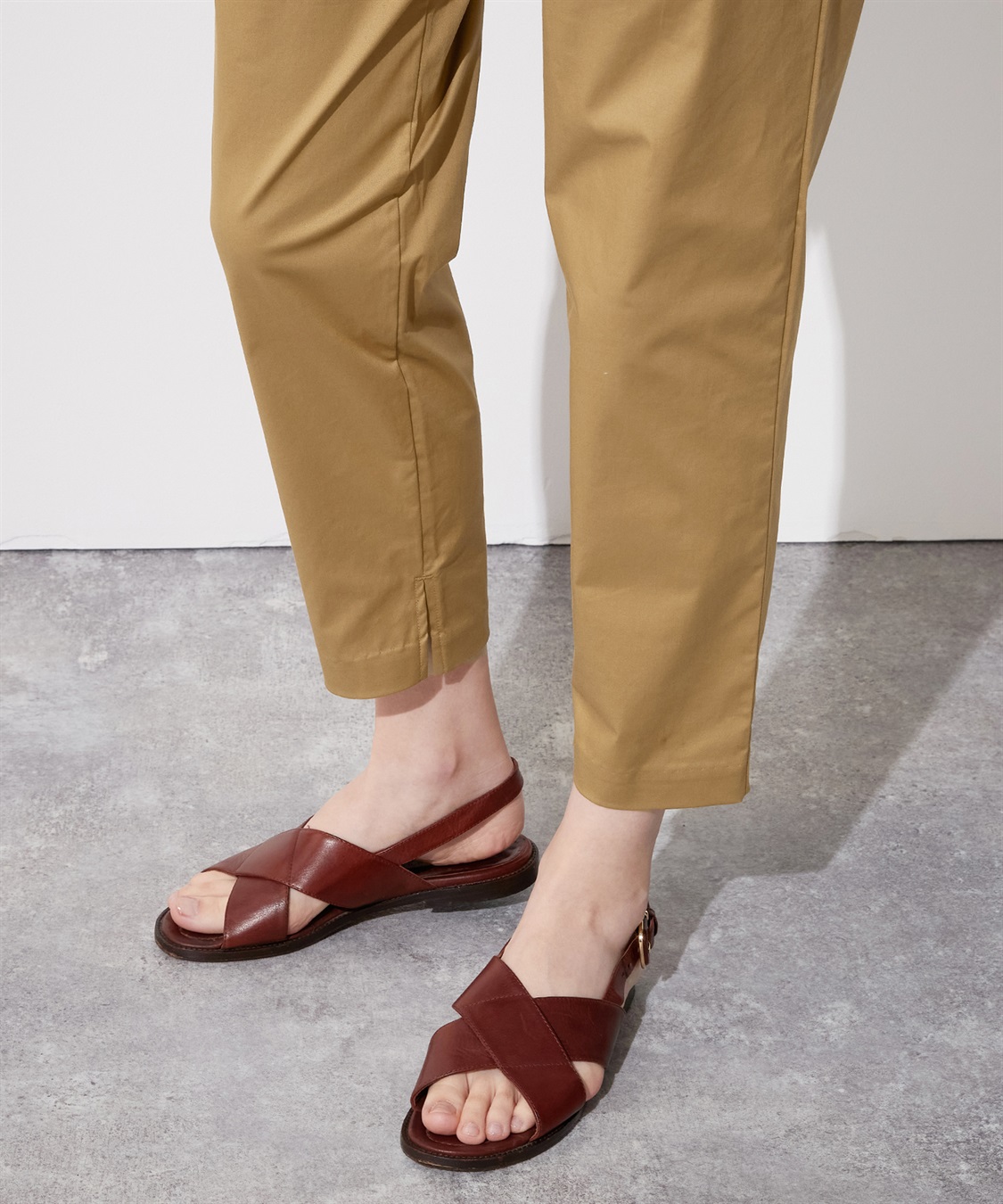 LE SOUK HOLIDAY タックテーパードパンツ_sub_3