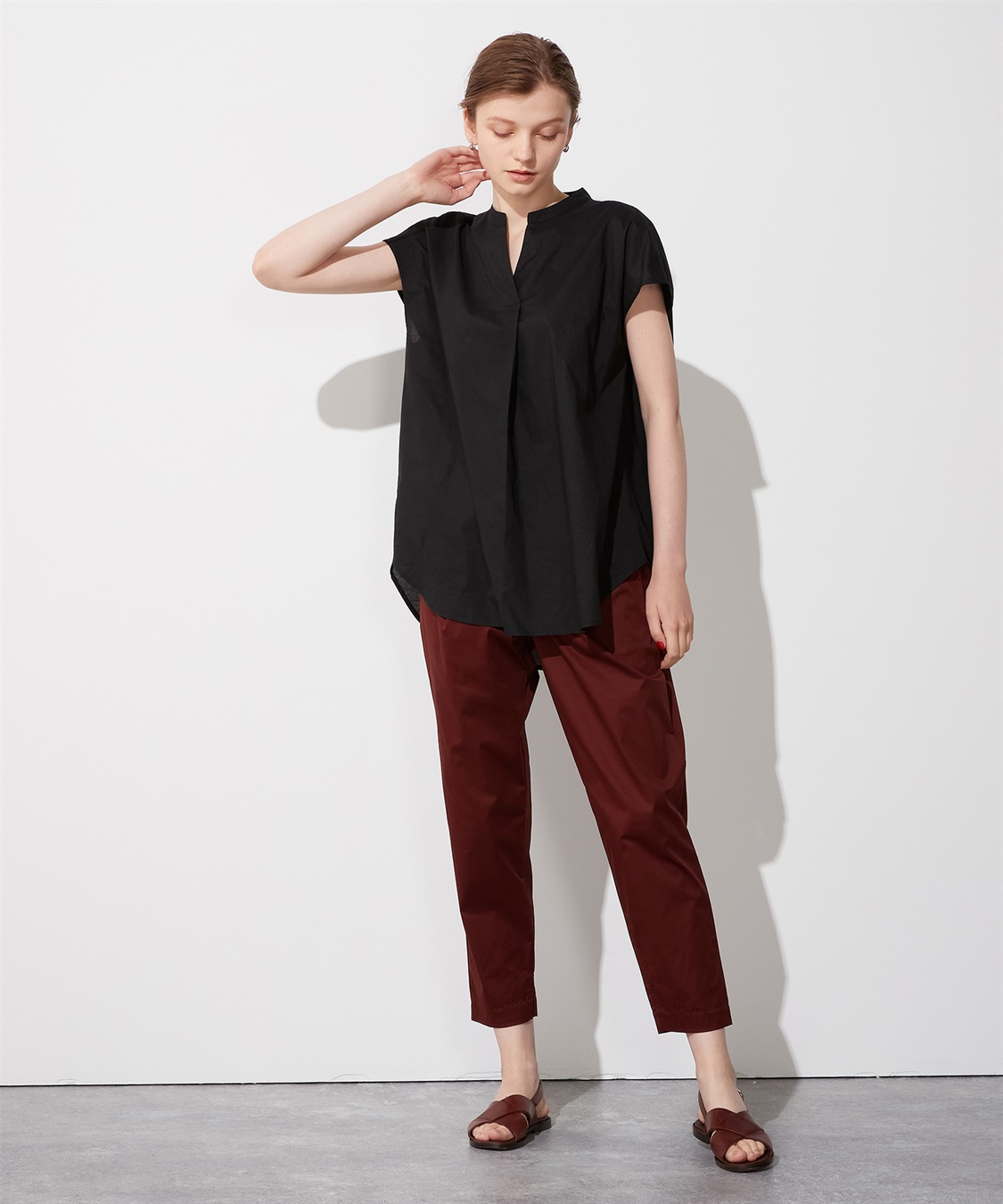 LE SOUK HOLIDAY タックテーパードパンツ_sub_8