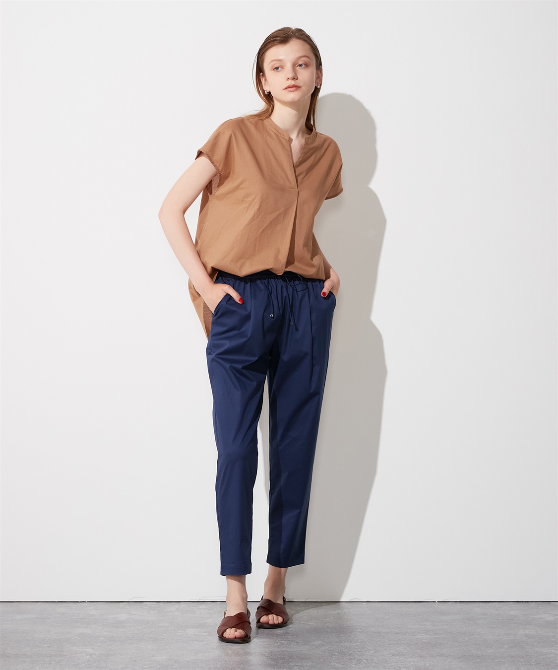 タックテーパードパンツ LE SOUK HOLIDAY｜クロスプラス公式通販サイト