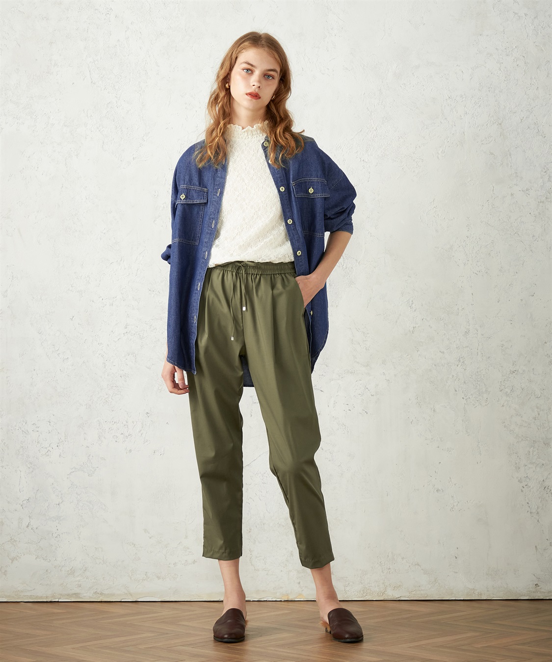 LE SOUK HOLIDAY タックテーパードパンツ_sub_3