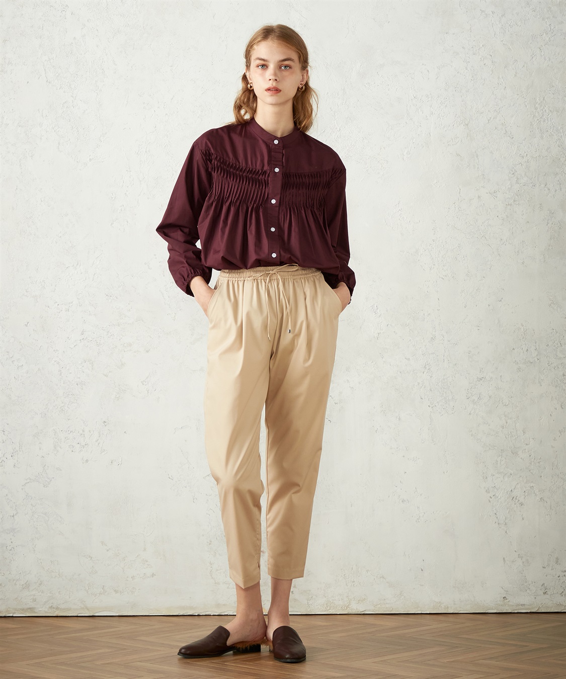 LE SOUK HOLIDAY タックテーパードパンツ_sub_7