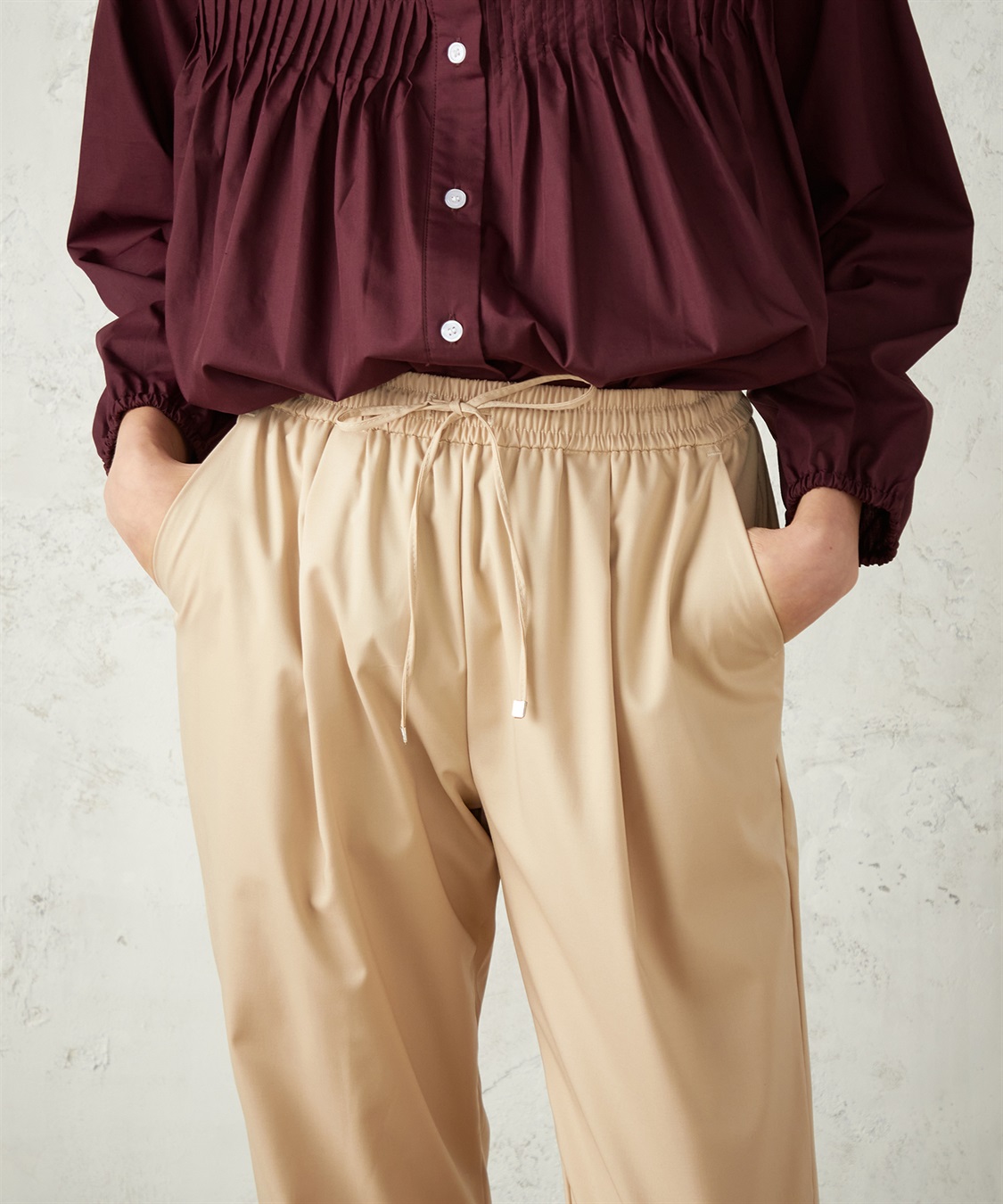 LE SOUK HOLIDAY タックテーパードパンツ_sub_9