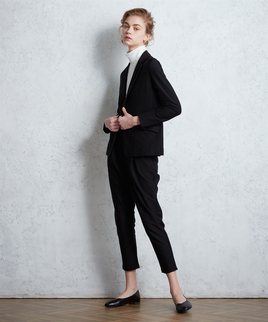 LE SOUK HOLIDAY ツイルストレッチテーパードパンツ_sub_2