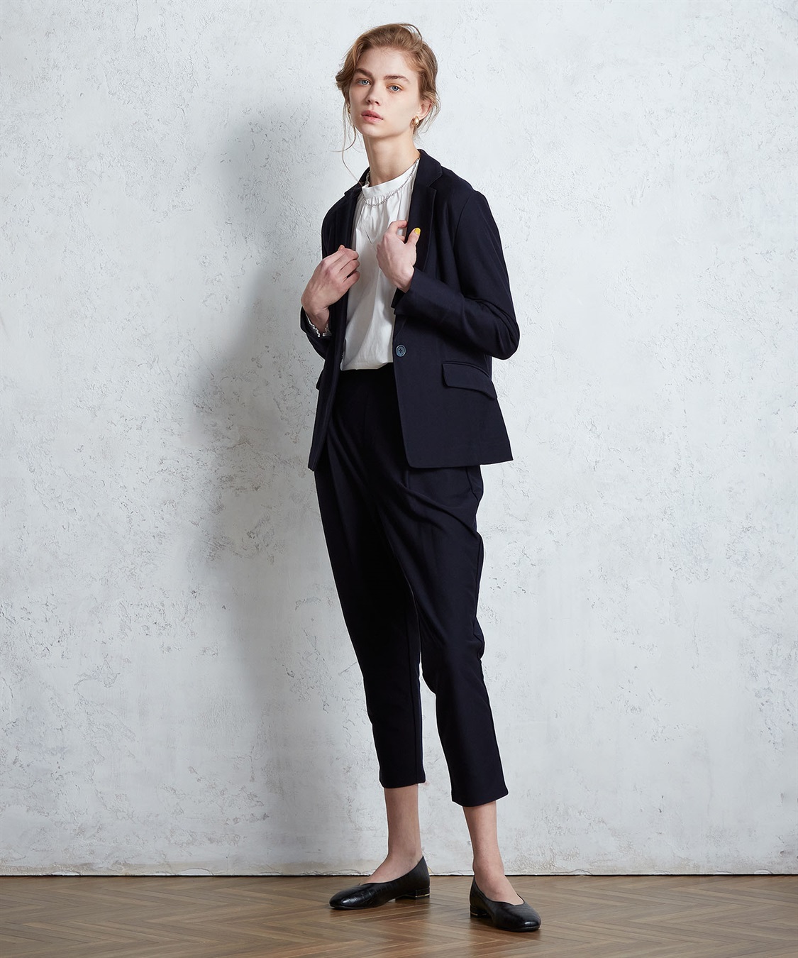 LE SOUK HOLIDAY ツイルストレッチテーパードパンツ_sub_9