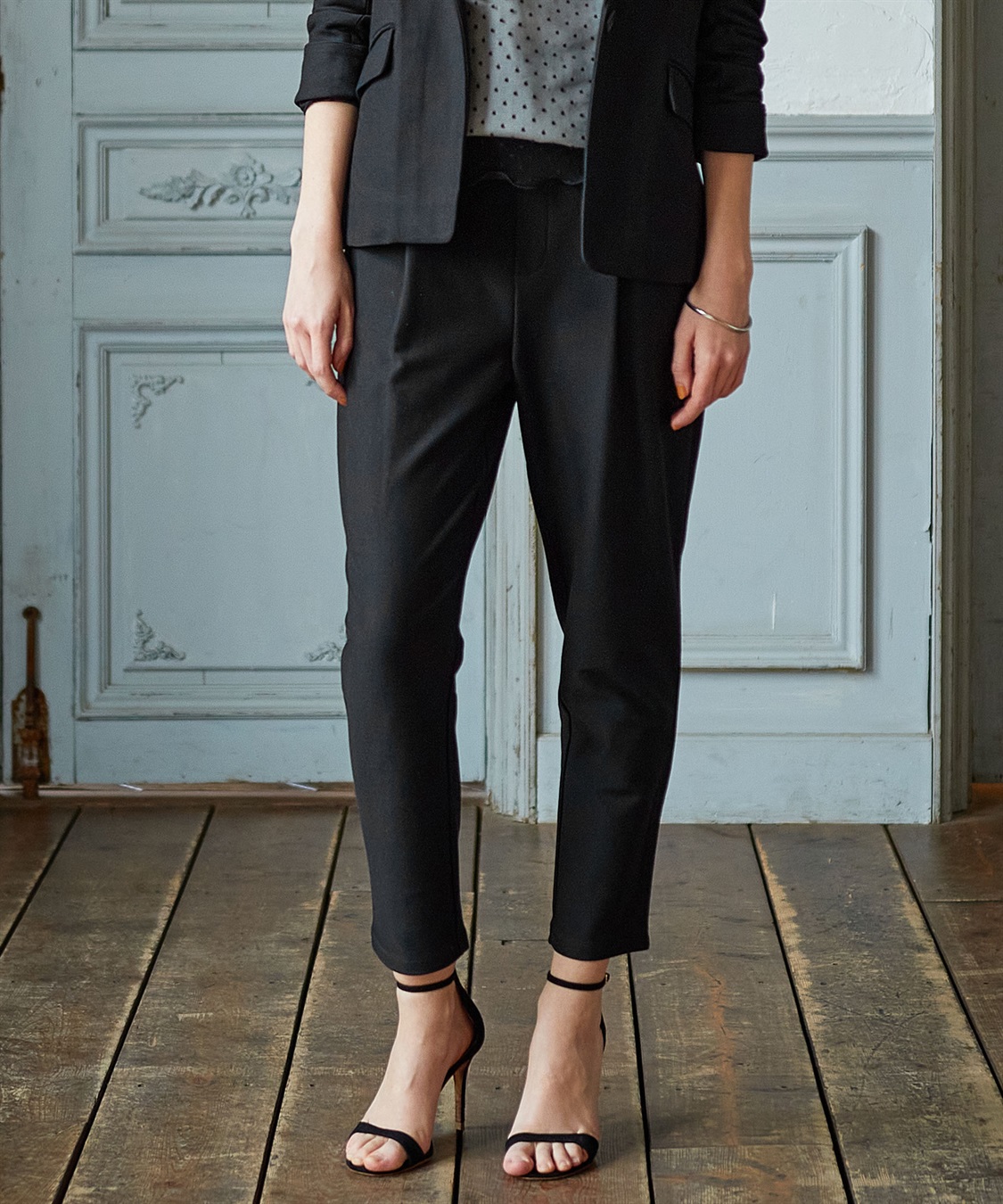 LE SOUK HOLIDAY ツイルストレッチテーパードパンツ_sub_11