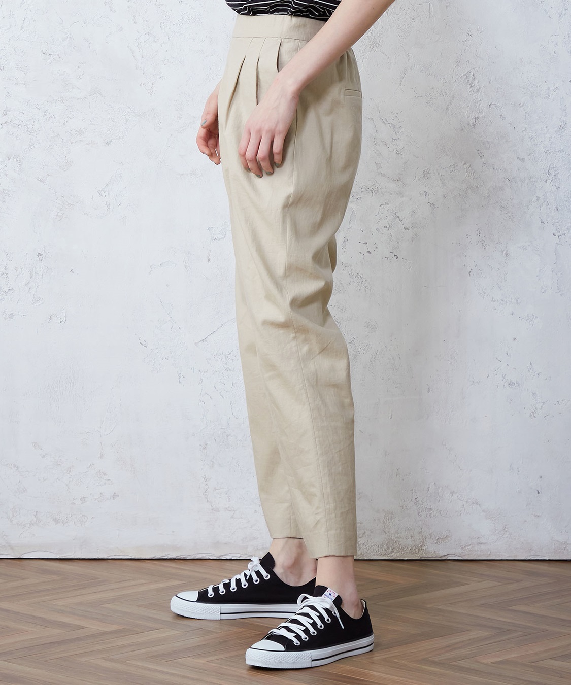 LE SOUK HOLIDAY リネンブレンドテーパードパンツ_sub_1