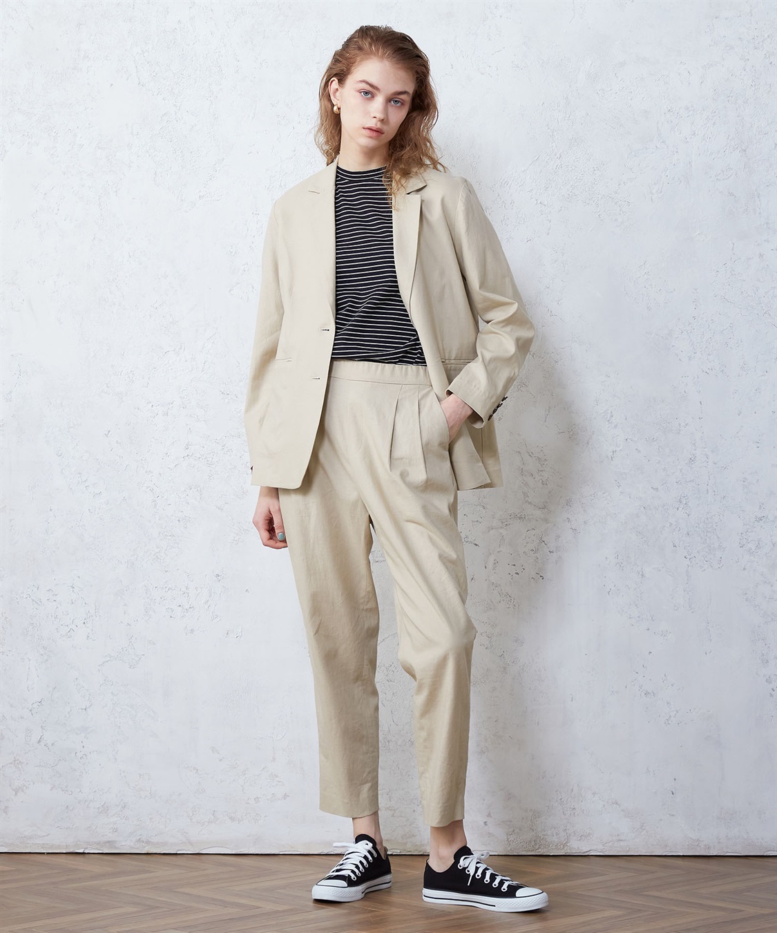 LE SOUK HOLIDAY リネンブレンドテーパードパンツ_sub_7