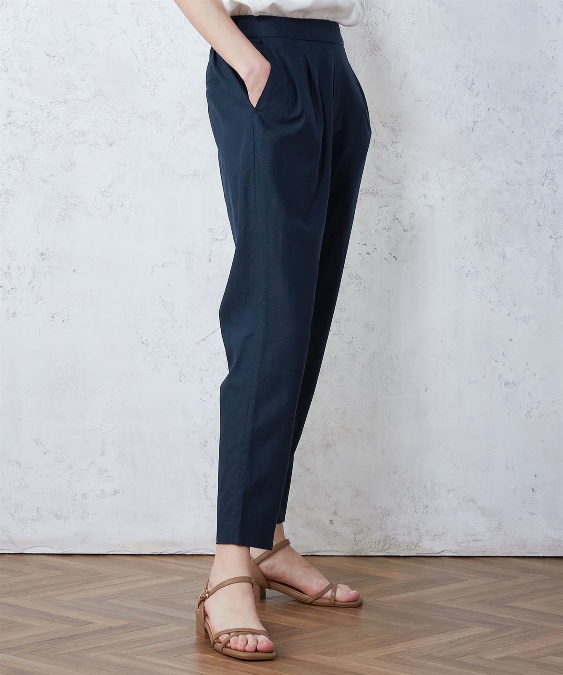 LE SOUK HOLIDAY リネンブレンドテーパードパンツ_sub_8