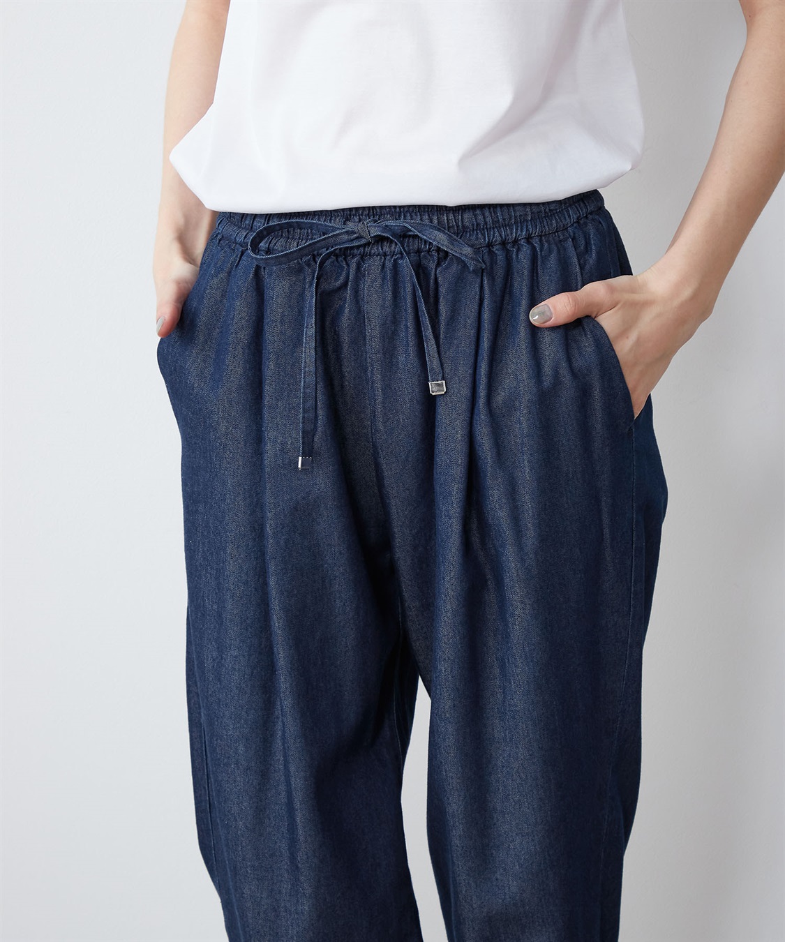LE SOUK HOLIDAY テンセルデニムテーパードパンツ_sub_5