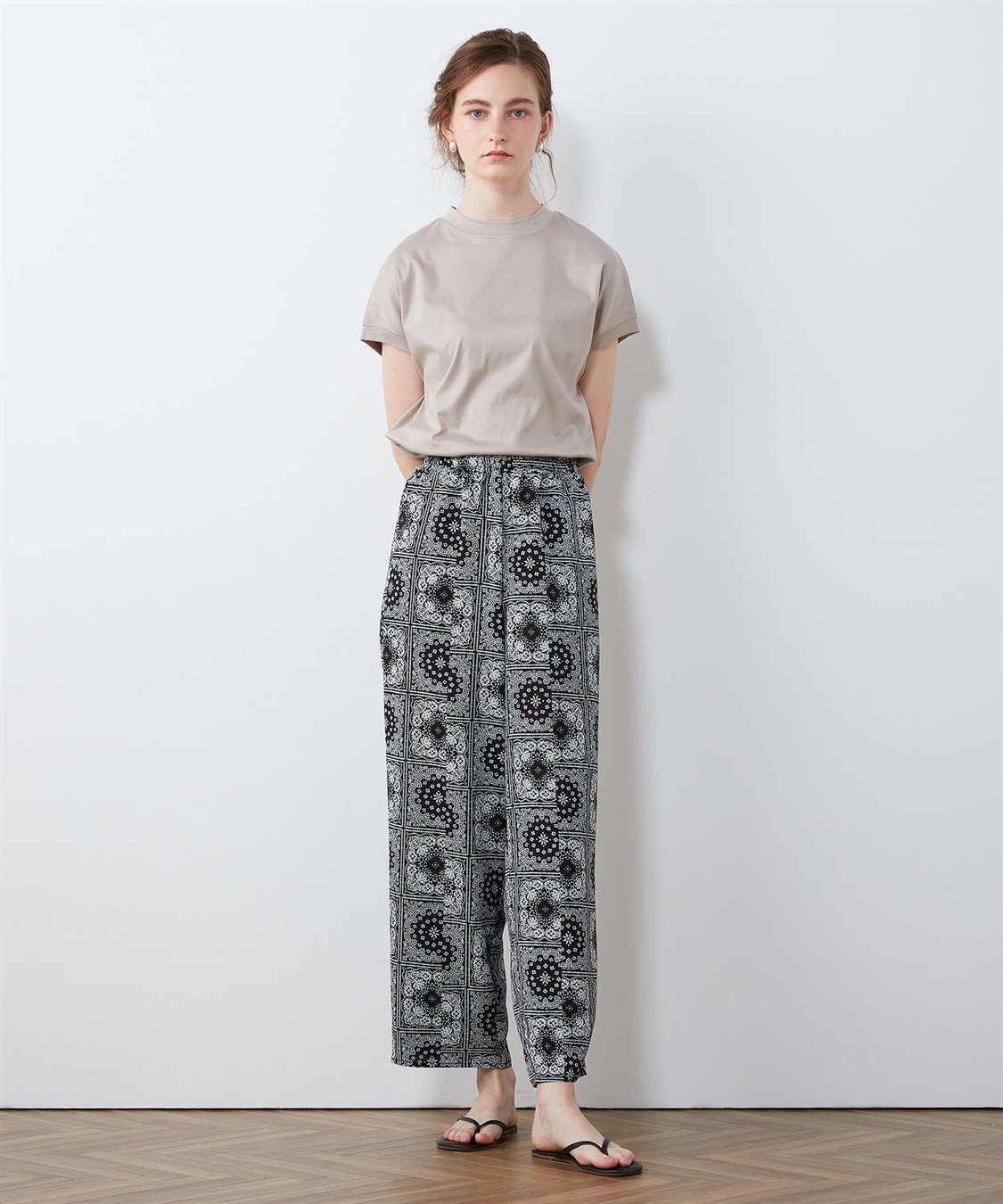 プリントパンツ LE SOUK HOLIDAY｜クロスプラス公式通販サイト