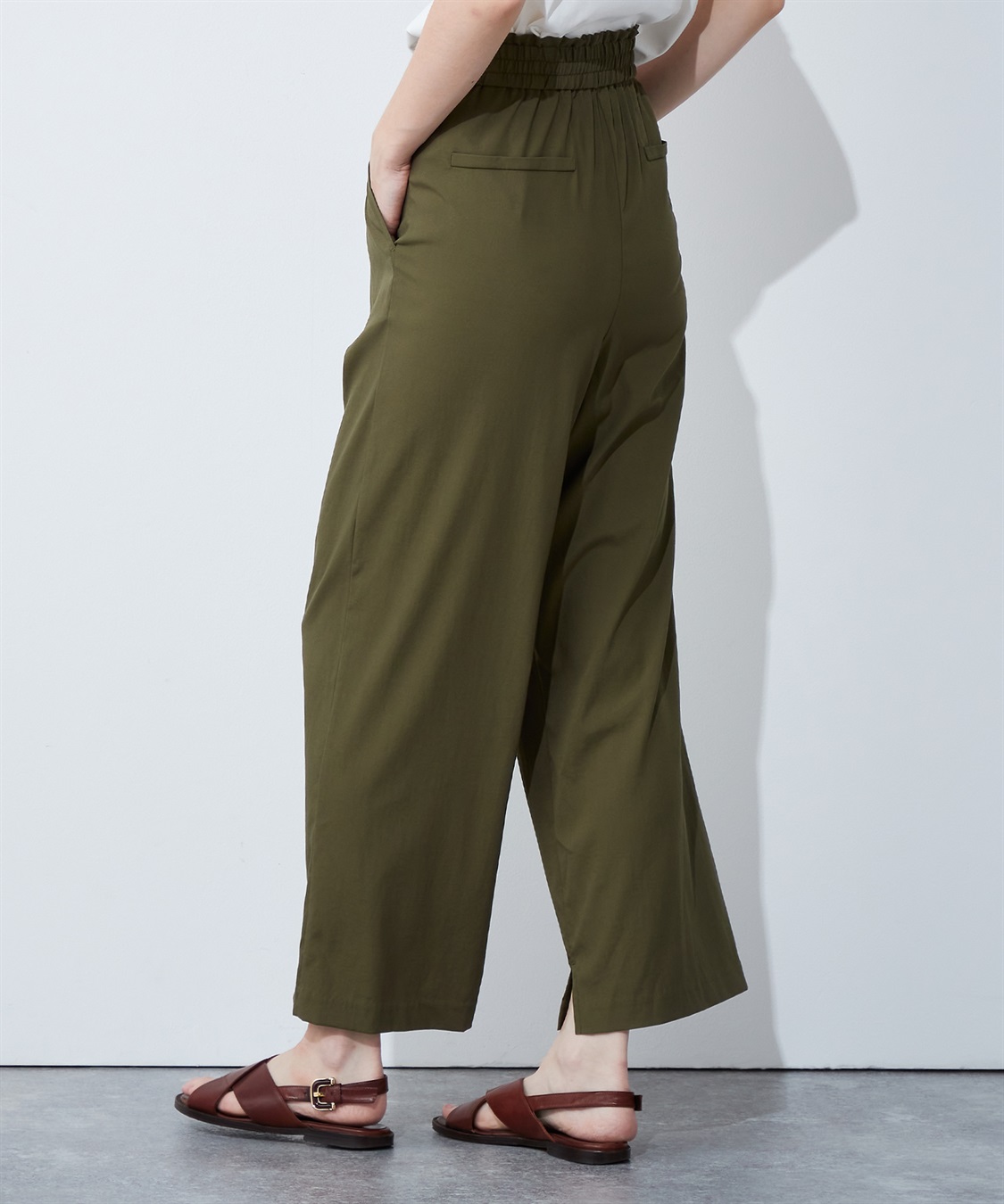 LE SOUK HOLIDAY シャーリングワイドパンツ_sub_4