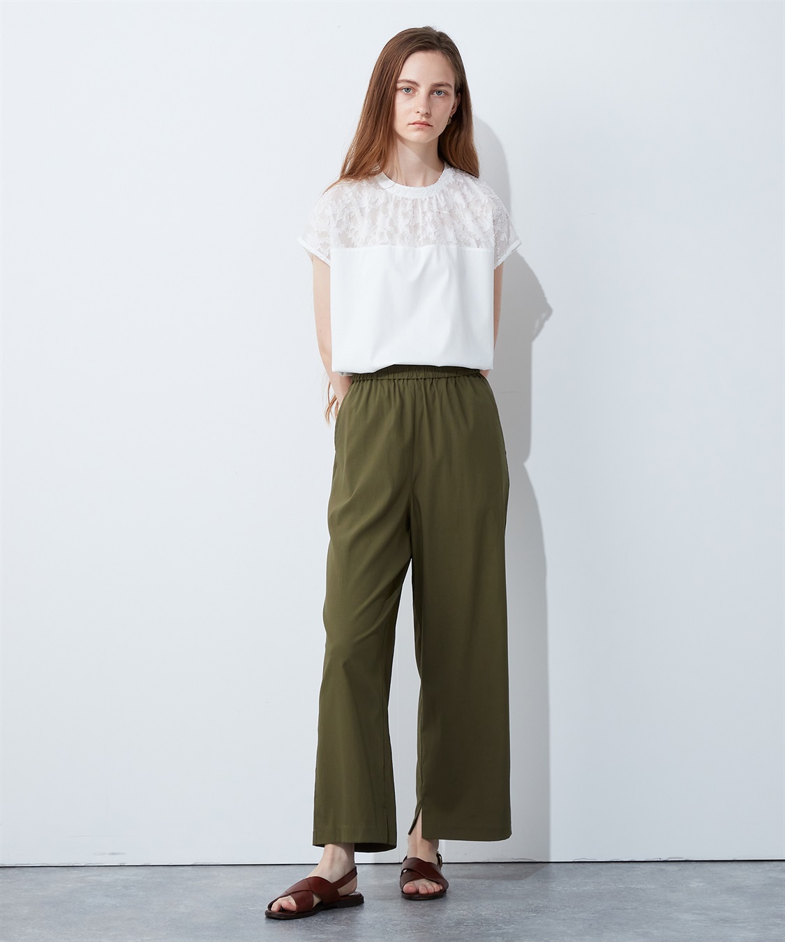 LE SOUK HOLIDAY シャーリングワイドパンツ_sub_9