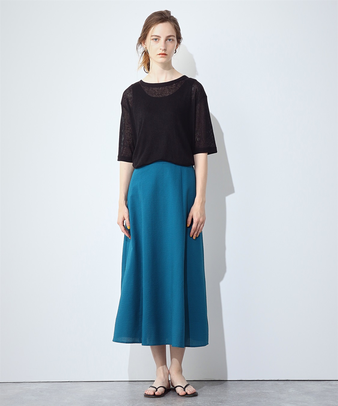 LE SOUK HOLIDAY セミフレアサッカースカート_sub_10