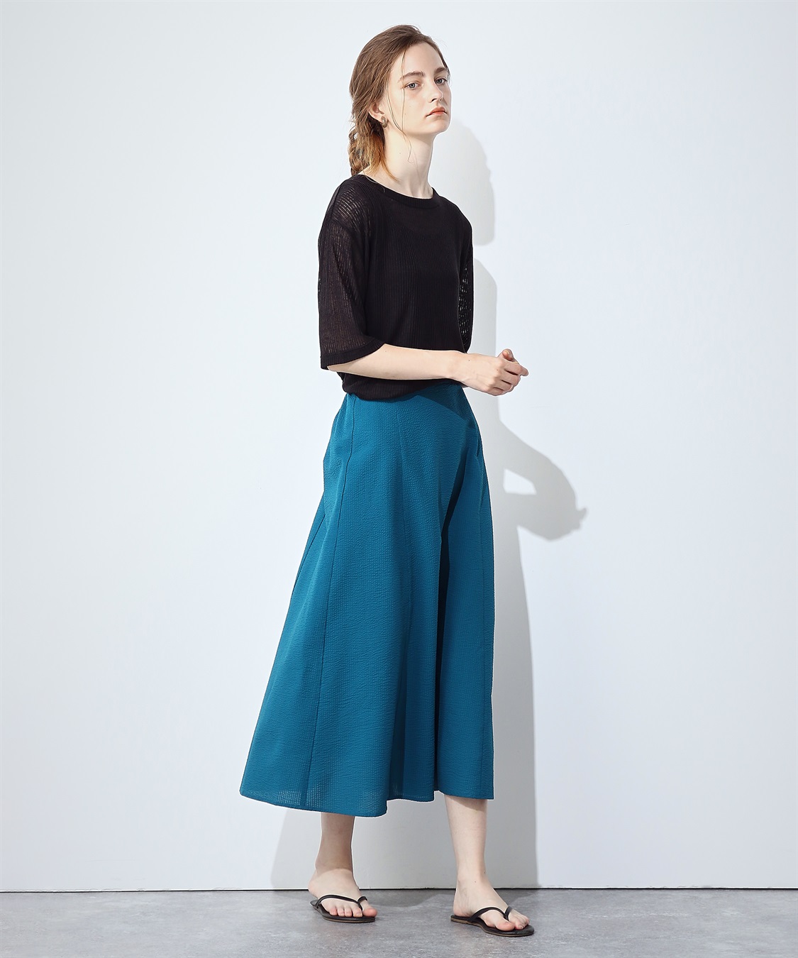 LE SOUK HOLIDAY セミフレアサッカースカート_sub_11