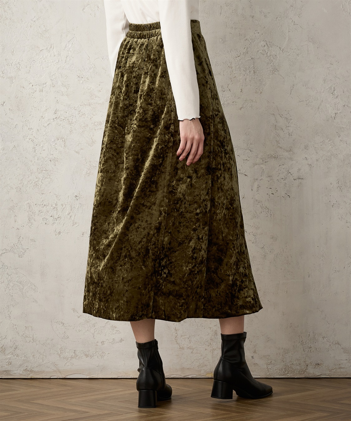 クラッシュベロアスカート LE SOUK HOLIDAY｜クロスプラス公式通販サイト