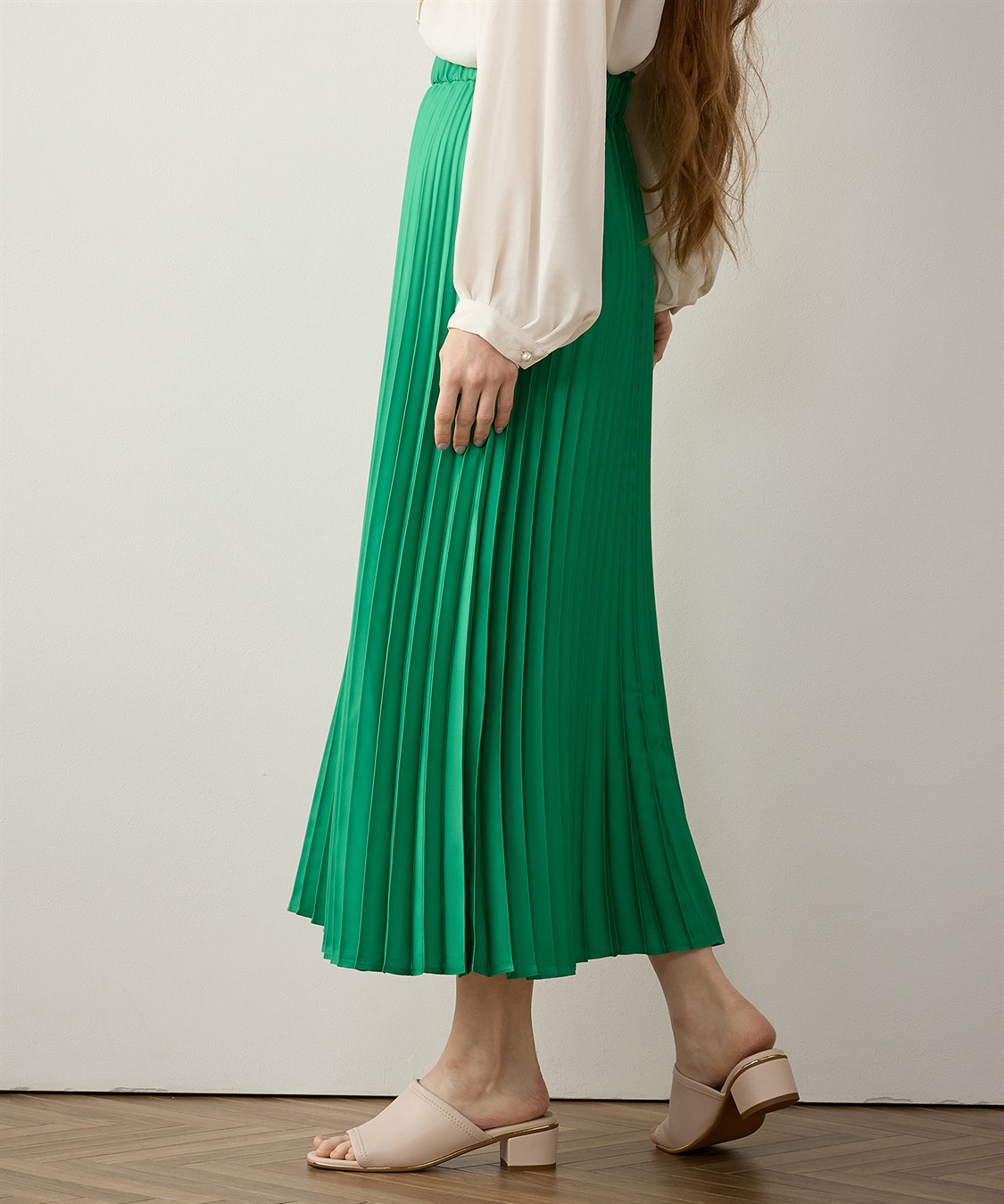 archivio グリーン プリーツスカート プリーツスカート LE SOUK HOLIDAY｜クロスプラス公式通販サイト