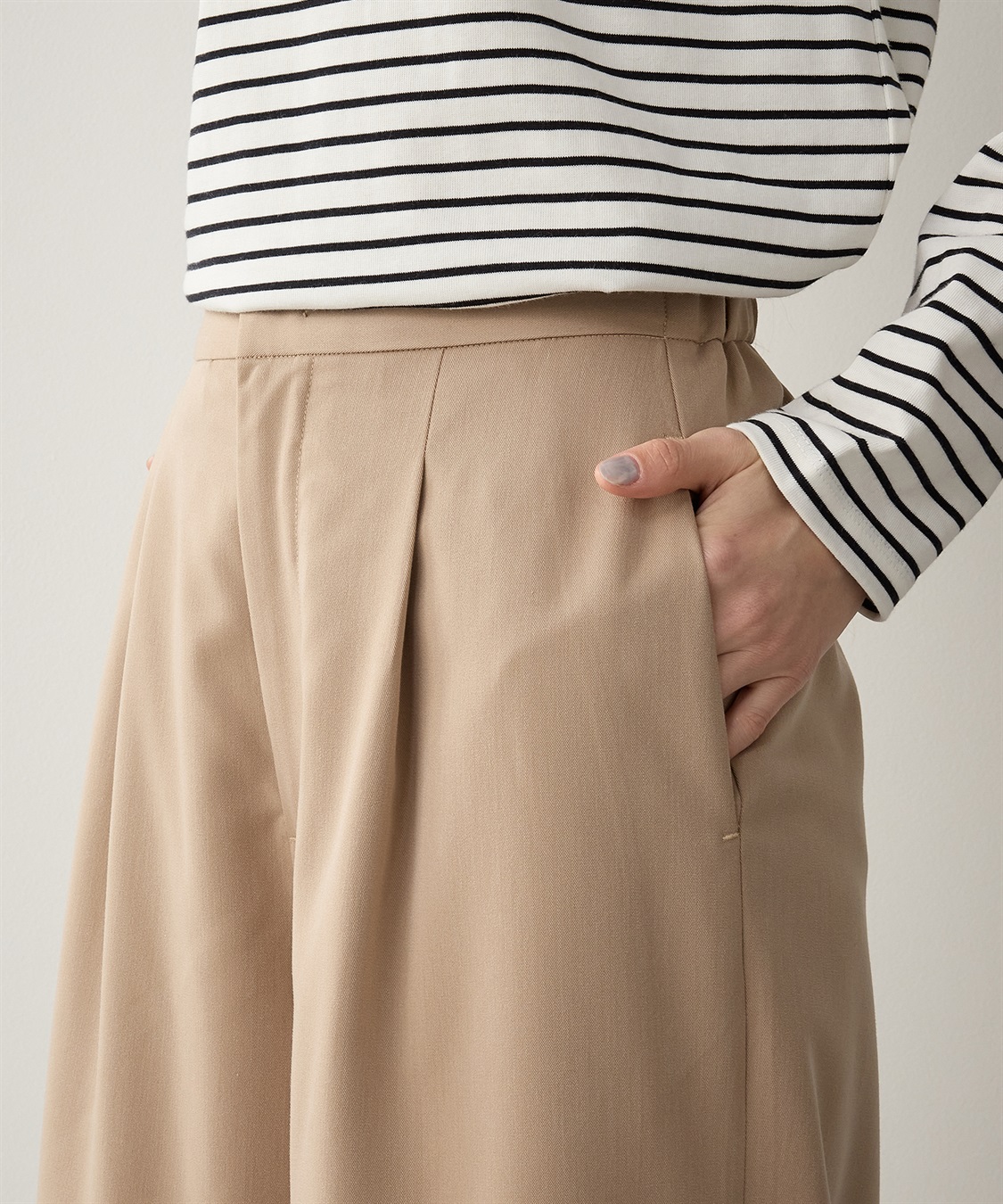 タックワイドパンツ LE SOUK HOLIDAY｜クロスプラス公式通販サイト