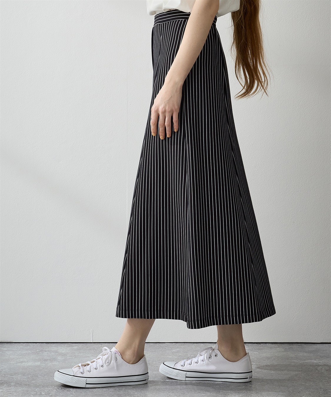 LE SOUK HOLIDAY ストライプボタンスカート_sub_2