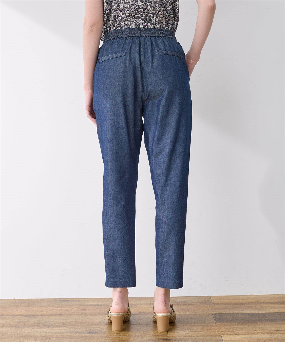 LE SOUK HOLIDAY デニムタックテーパードパンツ_sub_14