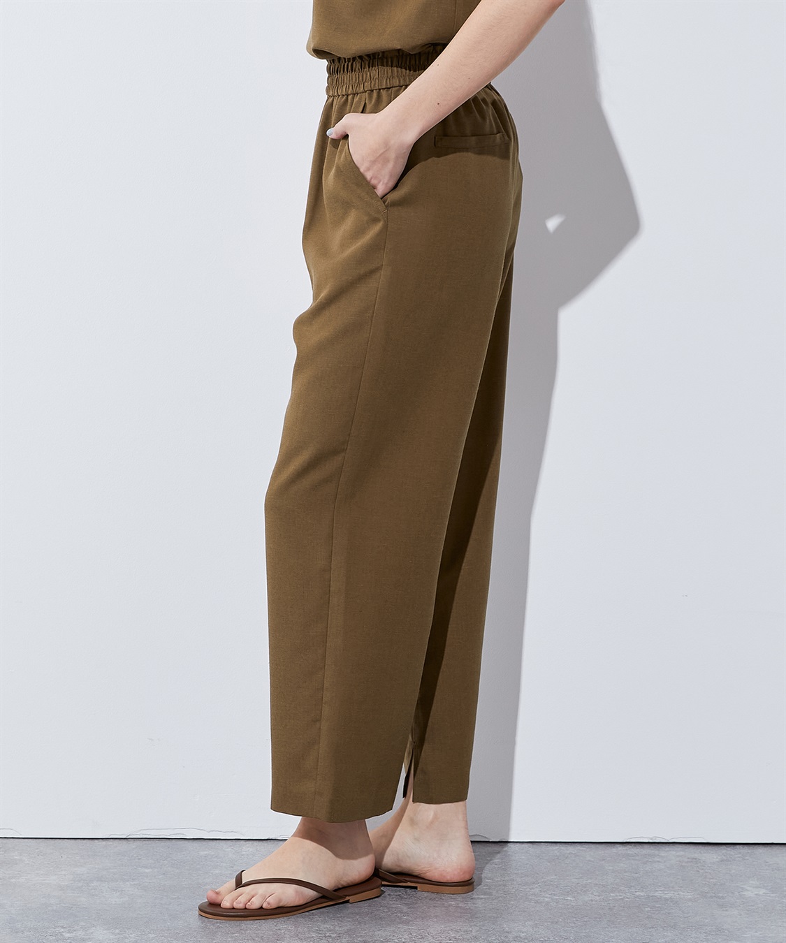 LE SOUK HOLIDAY 【セットアップ】シャーリングワイドパンツ_sub_2