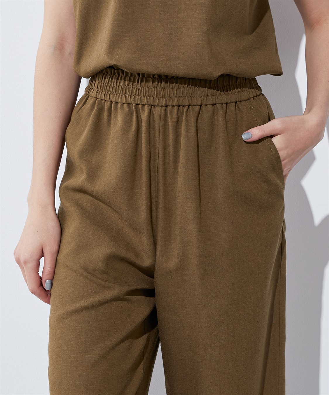 LE SOUK HOLIDAY 【セットアップ】シャーリングワイドパンツ_sub_5