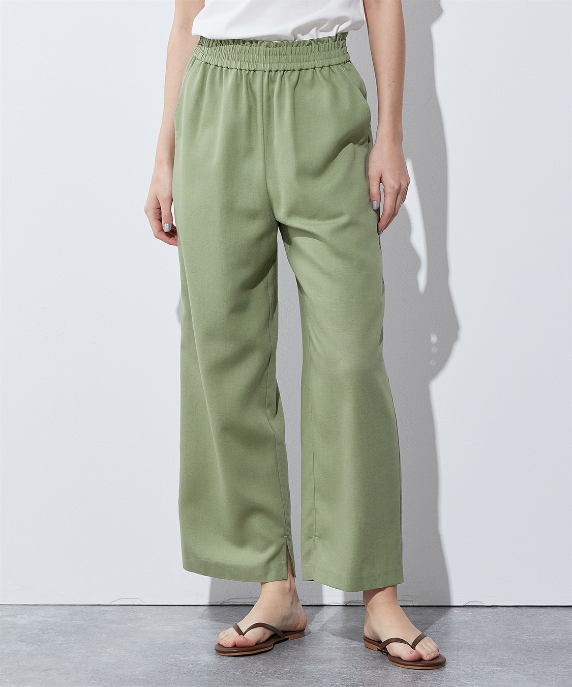 LE SOUK HOLIDAY 【セットアップ】シャーリングワイドパンツ_sub_14