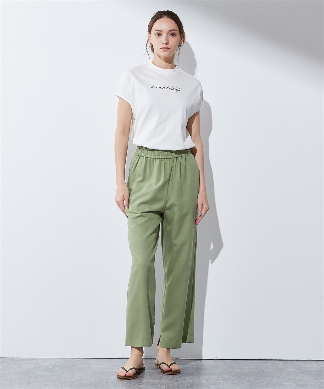 HOLIDAY WASHED CHECK DRAWSTRINGS シャツパンツ HOLIDAY WASHED CHECK DRAWSTRINGS SHIRT PANTS ELENDEEKetc セレクト