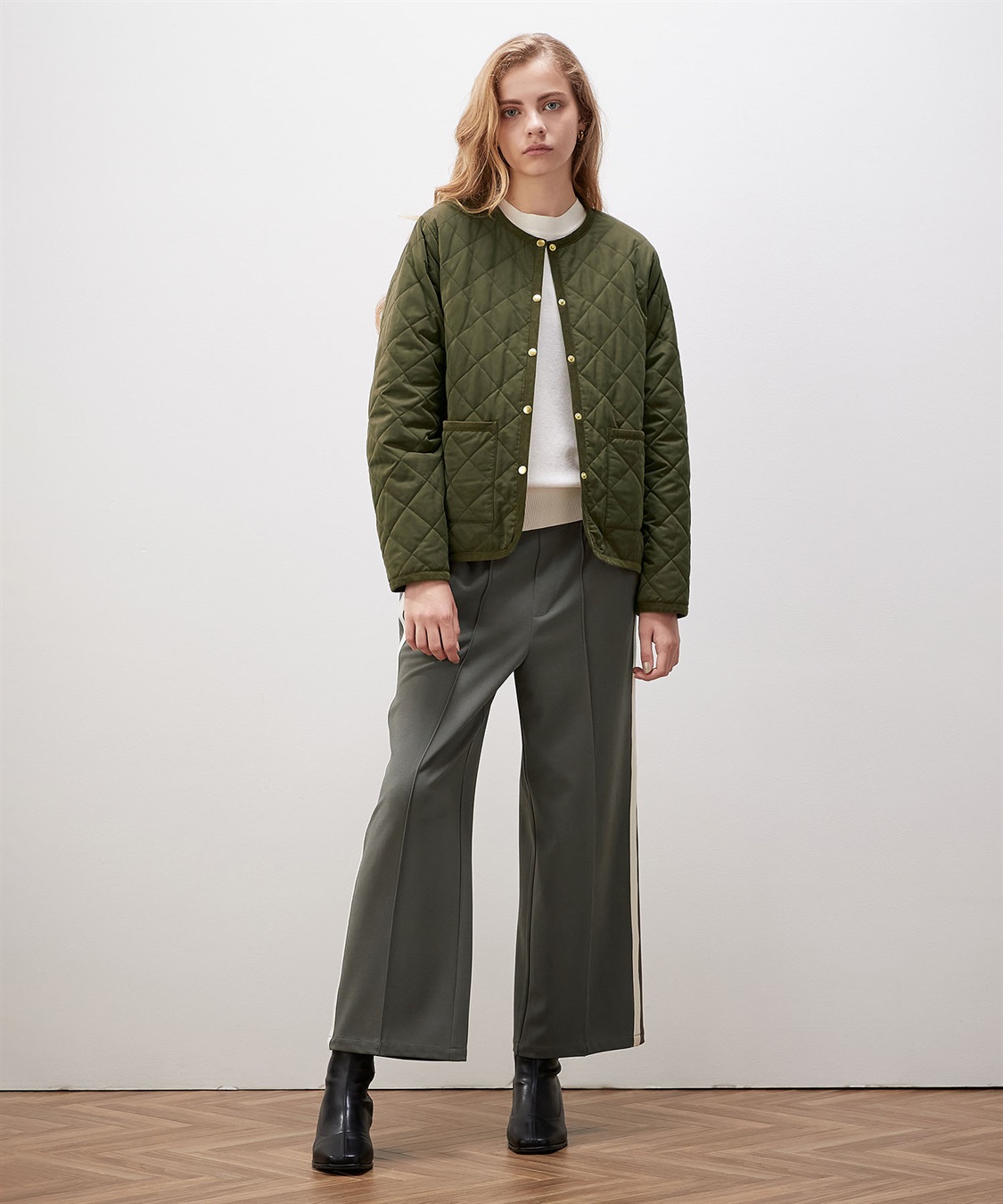 LE SOUK HOLIDAY ジョーゼットサイドラインパンツ_sub_21