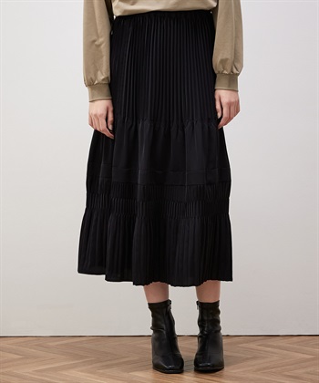 プリーツヘム2wayスカート | LANVIN en Bleu (Women