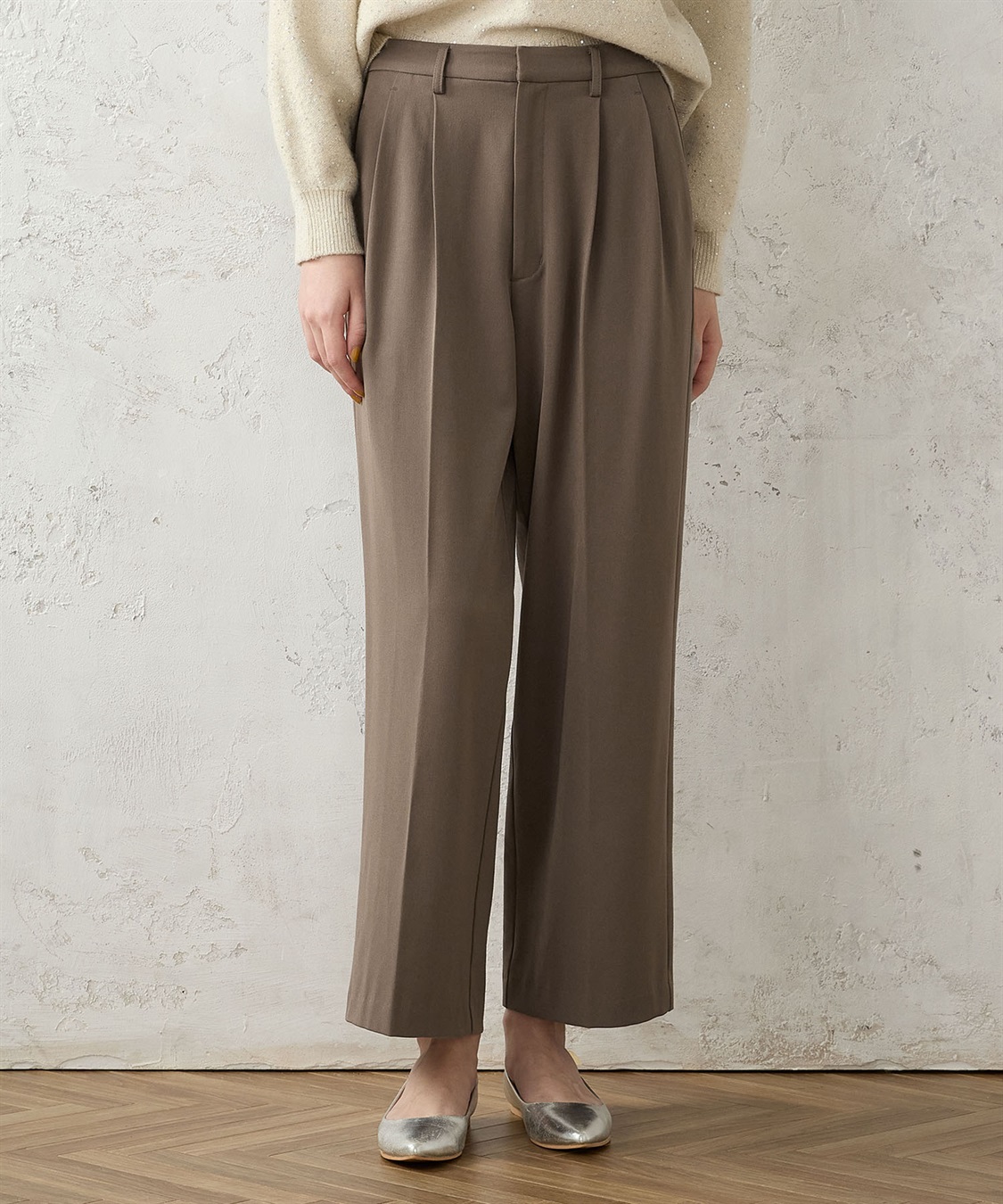 LE SOUK HOLIDAY 裏起毛ワイドパンツ_sub_1