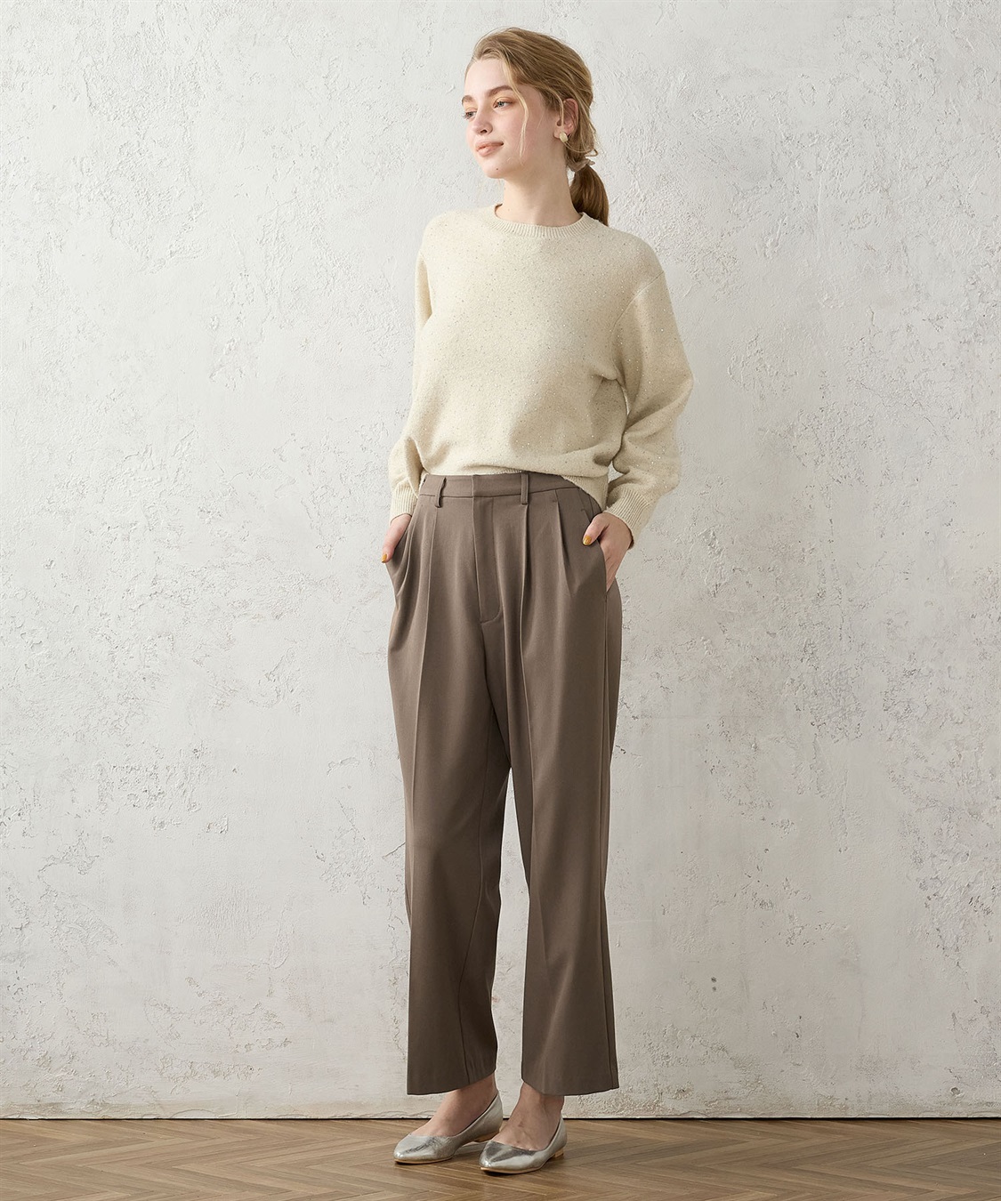 LE SOUK HOLIDAY 裏起毛ワイドパンツ_sub_12