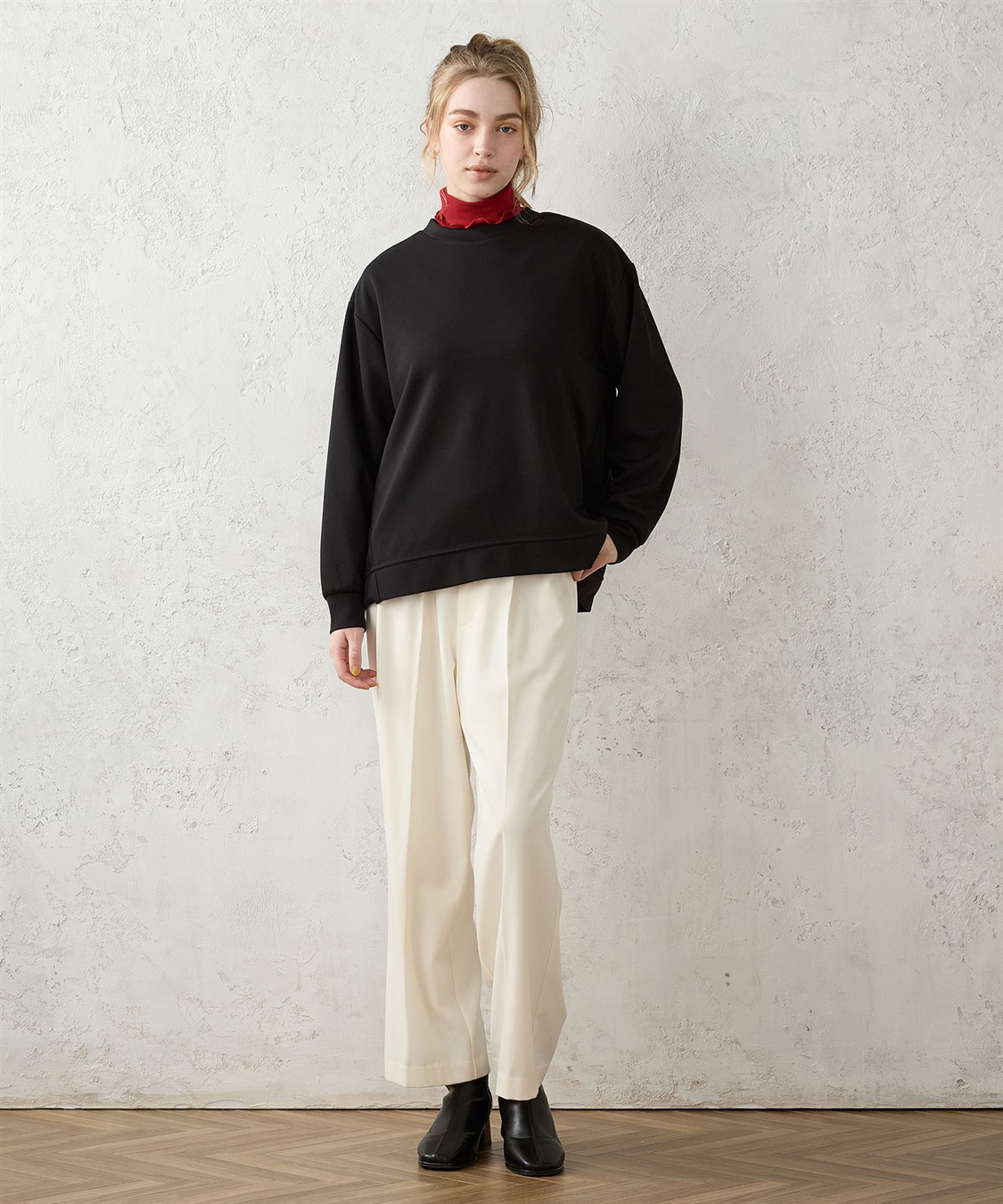 LE SOUK HOLIDAY 裏起毛ワイドパンツ_sub_17