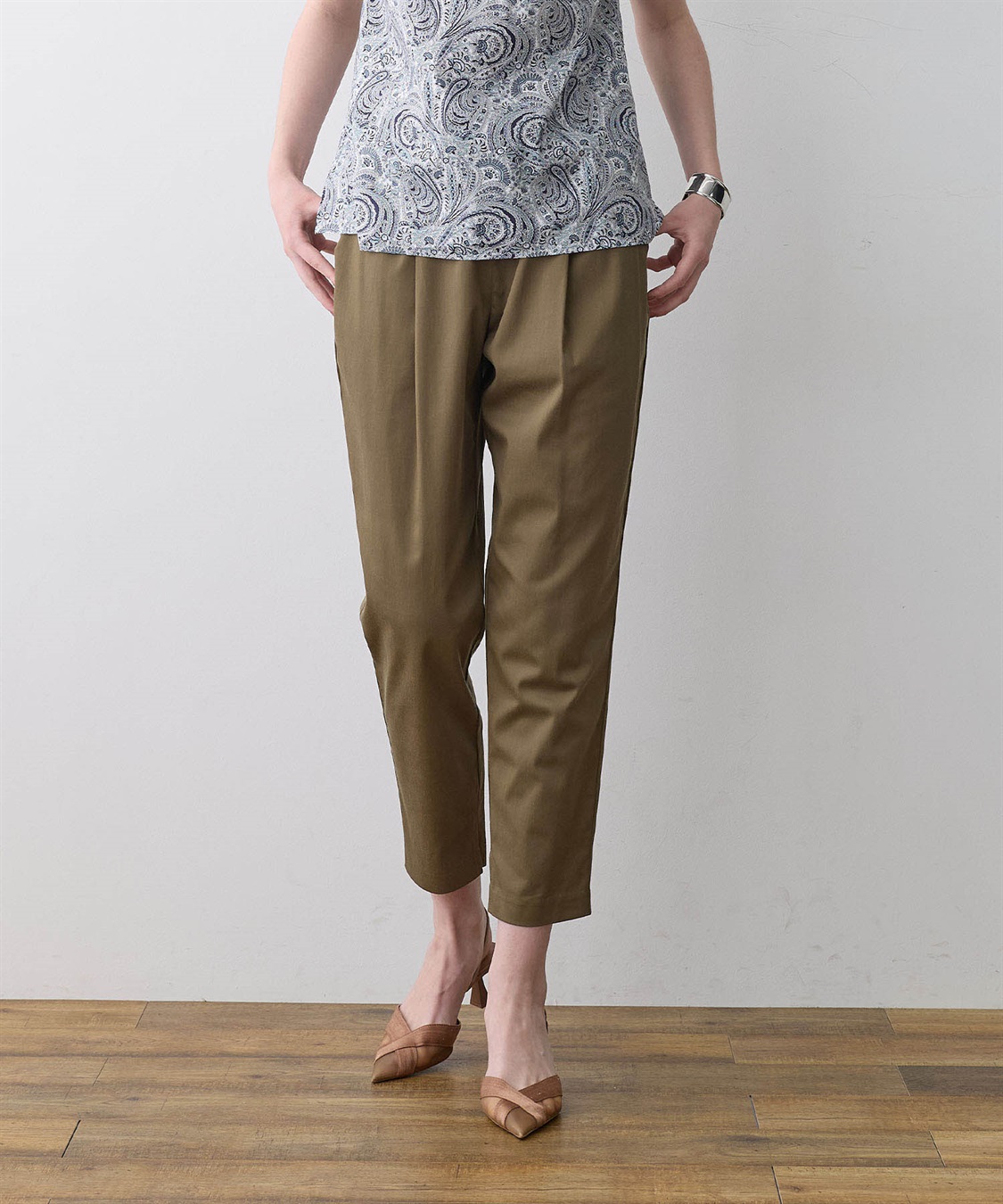 LE SOUK HOLIDAY タックテーパードパンツ_sub_1