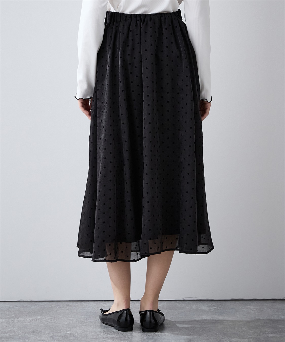LE SOUK HOLIDAY ドットフロッキースカート_sub_7