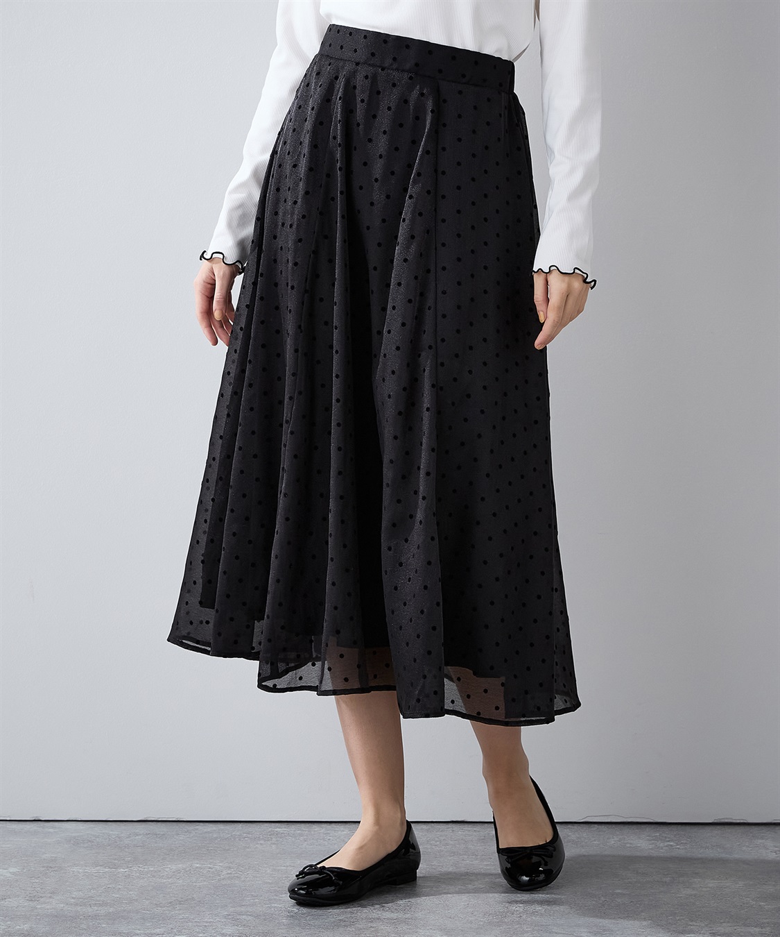LE SOUK HOLIDAY ドットフロッキースカート_sub_13