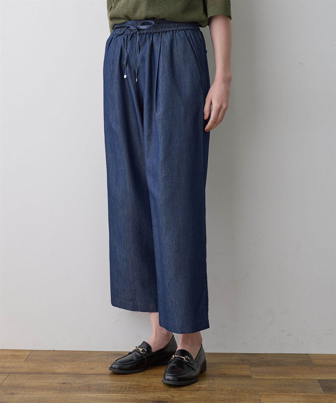 LE SOUK HOLIDAY デニムタックワイドパンツ_sub_3