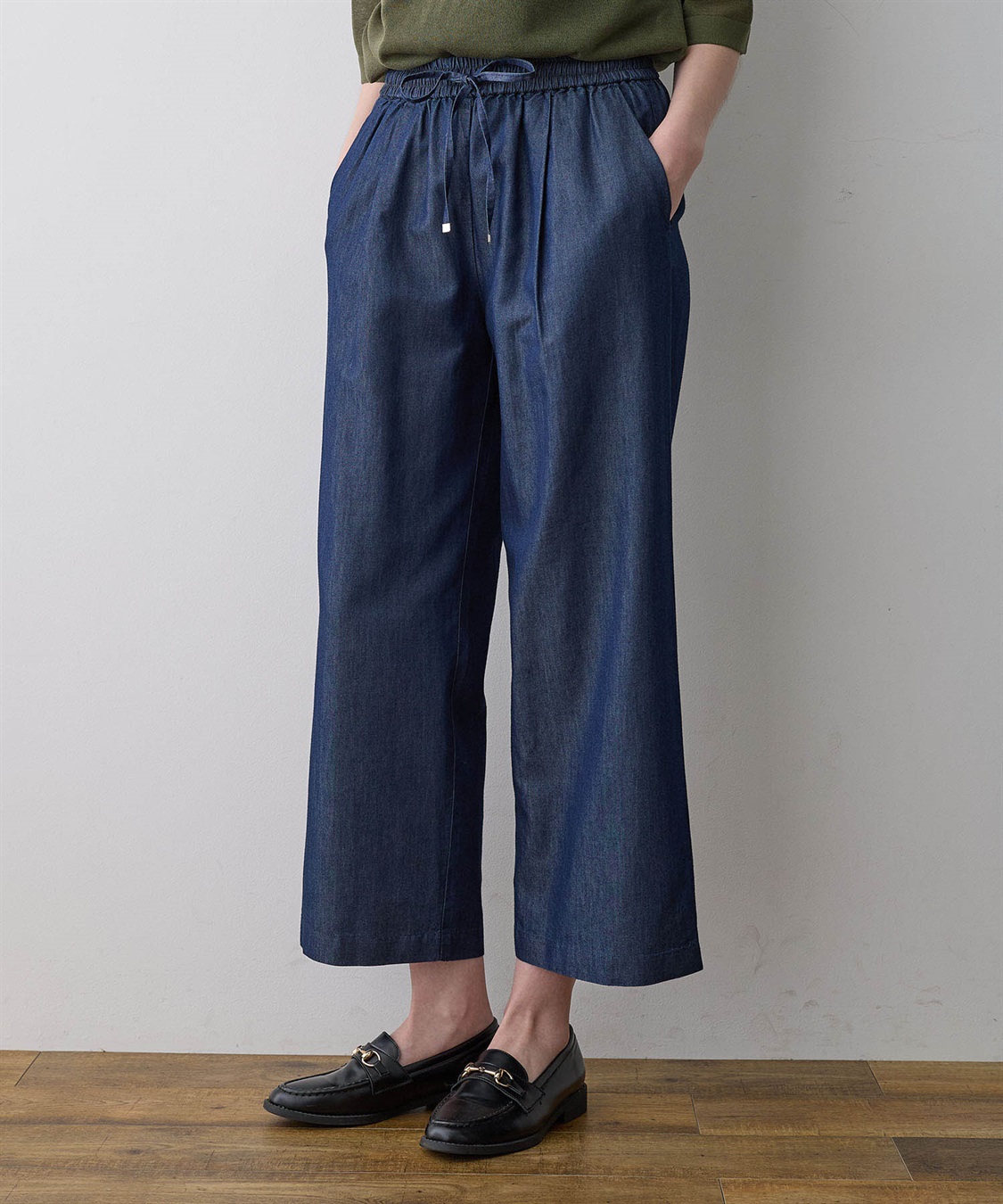 LE SOUK HOLIDAY デニムタックワイドパンツ_sub_5