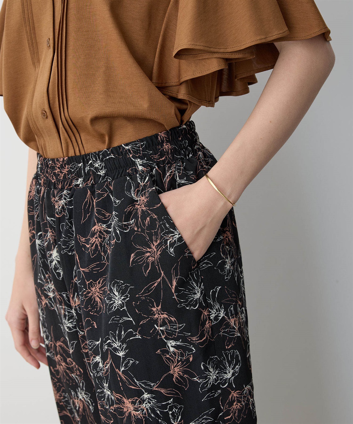 LE SOUK HOLIDAY フラワーパターンイージーワイドパンツ_sub_9