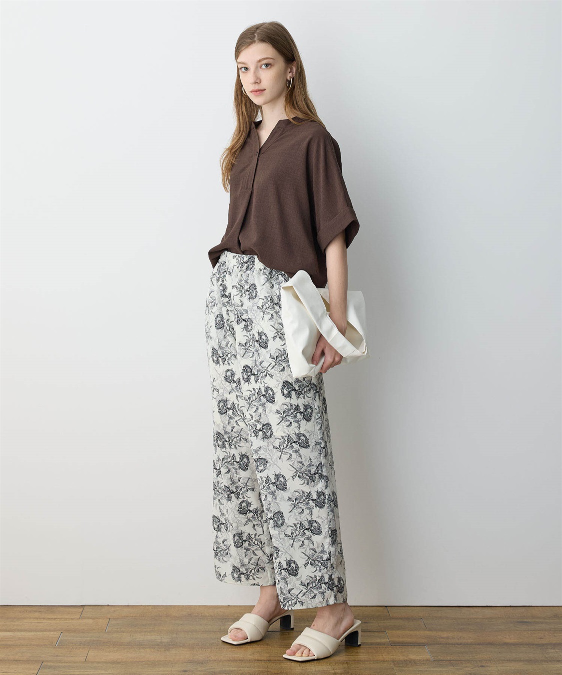 LE SOUK HOLIDAY フラワーパターンイージーワイドパンツ_sub_18