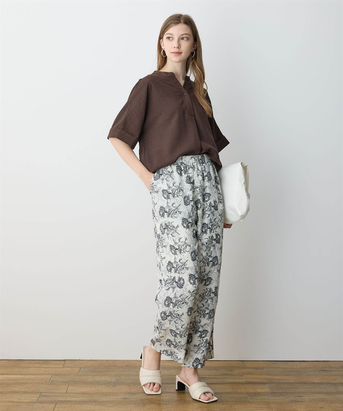 LE SOUK HOLIDAY フラワーパターンイージーワイドパンツ_sub_19