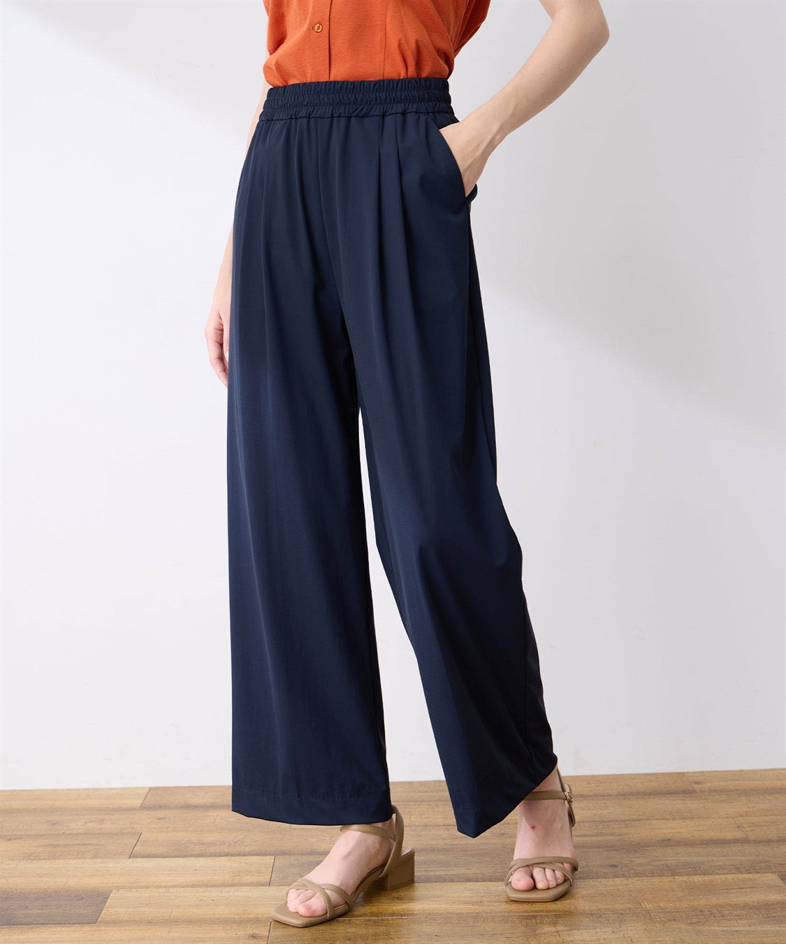 LE SOUK HOLIDAY 【接触冷感】超冷感タックワイドパンツ_sub_2