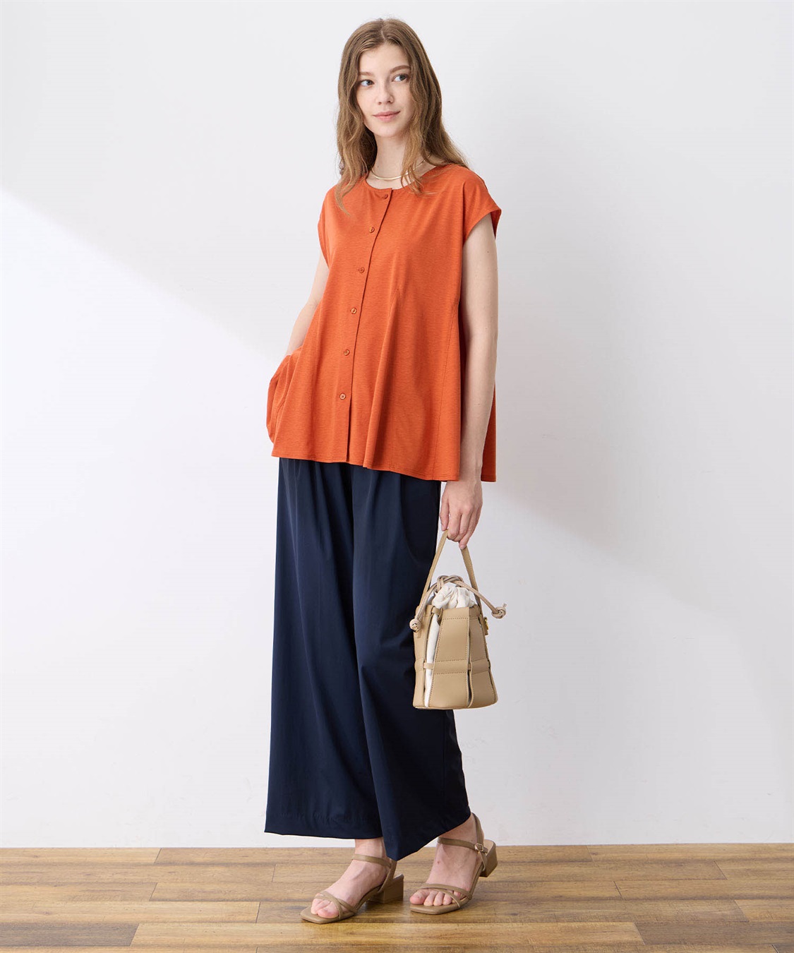 LE SOUK HOLIDAY 【接触冷感】超冷感タックワイドパンツ_sub_4